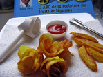 Ustensiles d�co pour la sculpture des fruits et l�gumes�: absolument g�nial pour les frites�!